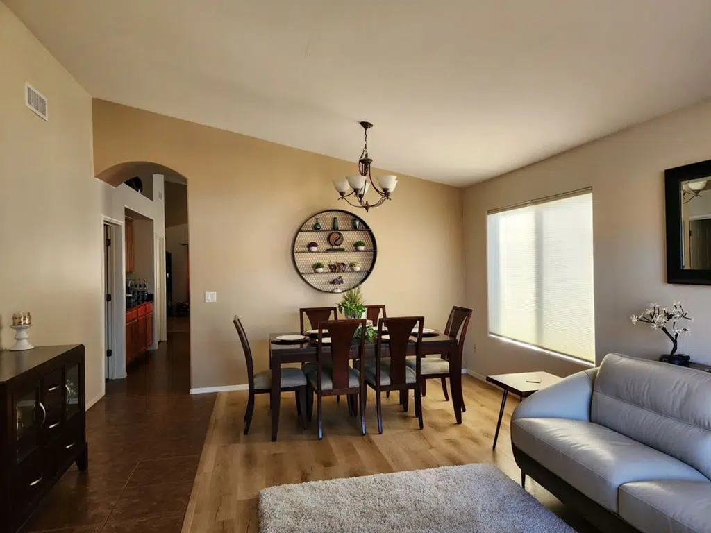 Red Door Painting Pros residential project painting Tucson dining space