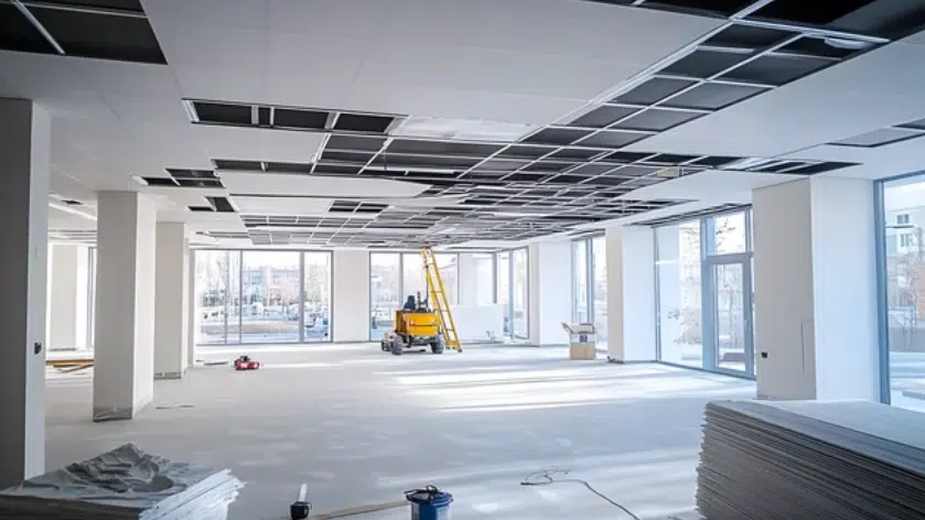 Untitled-2 Bluish gray kitchen cabinets with a modern satin finish painted by Red Door Painting Pros in Tucson.